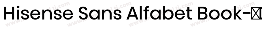 Hisense Sans Alfabet Book字体转换
